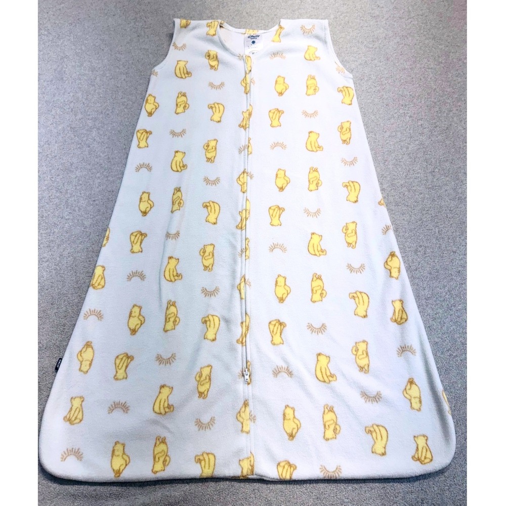 Halo SleepSack Wearable Blanket Kids Large White Yellow Winnie The Pooh Fleece